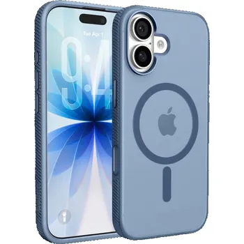 Pouzdro na mobilní telefon Belkin SheerForce Grip MagSafe kryt iPhone 17 námořnicky modrý