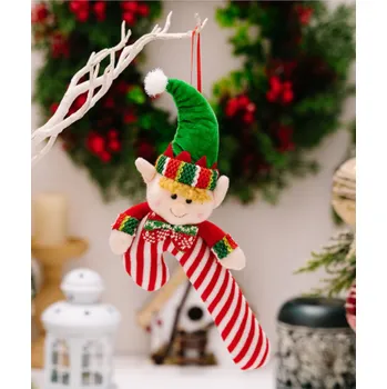 Šperk Přívěsek ELF 31x12 cm ČERVENO-ZELENÝ