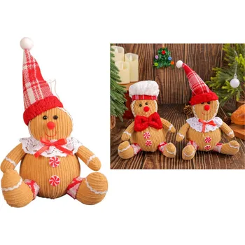 Vánoční dekorace Vánoční dekorace cukrovinkový PIERNIKOWY LUDZIK sedící 23x16 cm