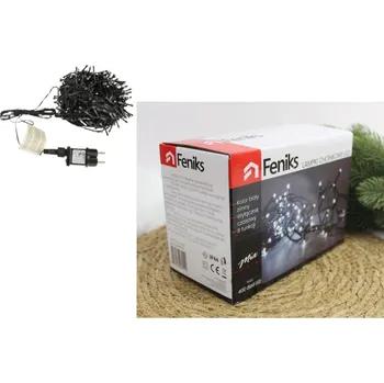 Vánoce Vánoční světla 400 LED 22,95 m (8 funkcí) – STUDENÁ BÍLÁ