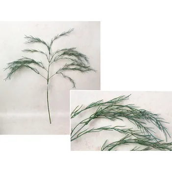 Vánoční dekorace Větvička ala KOPER výška 60 cm, 5 ramen ŠEDOZELENÁ