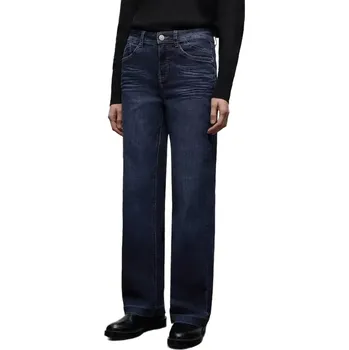 Dámské džíny Dámské wide leg džíny v tmavě modré wash úpravě Street One 380353 dark denim velikost 27/30