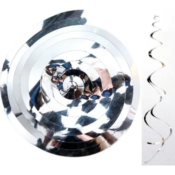 Sprchová hadice Spirála, hadice, výška po zavěšení 75 cm, stříbrná