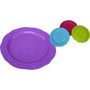 Podtácek, plastový podnos 15,5 x 1,2 cm MIX BAREV