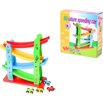 Dřevěná hračka Dřevěná hračka SKLIZNÍK pro autíčka 28x24x7 cm