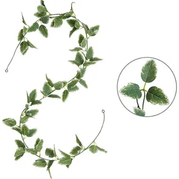 Girlanda BLUSZCZ zelené konce 26 listových výhonků délka 200 cm