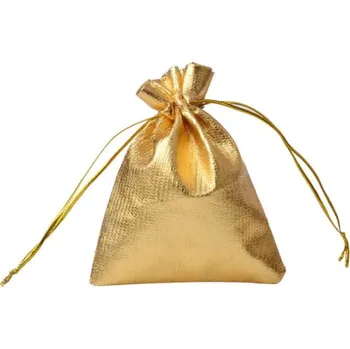 Šperk Sáček na šperky, dárek 12x9 cm - ZLATÝ