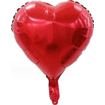 Balónek Fóliový balón SRDCE 25 cm ČERVENÝ