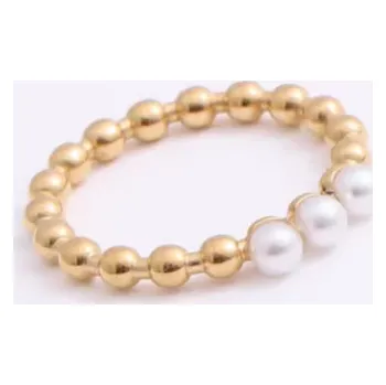 Prsten Prosperk Perlový prstýnek Velikost prstenů: 7 (EU: 54-56)