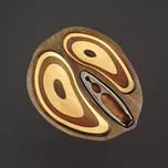 AMADEA Dřevěná miska ve tvaru ořechu s louskáčkem, masivní dřevo, 2 druhy dřevin, 28x23x4,5 cm 108030685