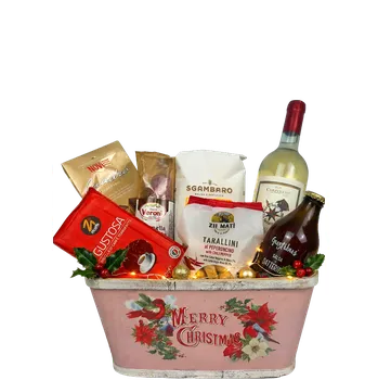 Dárkový potravinový koš Dárkový koš střední