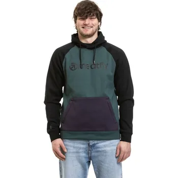 Pánská mikina Pánská technická mikina Meatfly Gravel zelená/fialová XXL