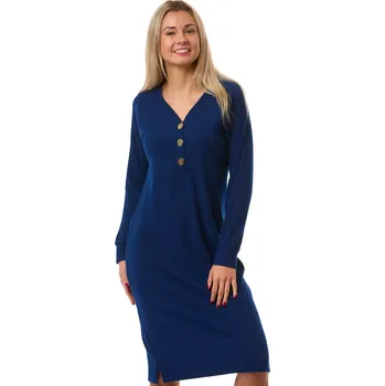 Dámská noční košile Noční košile dámská luxusní 1C4130 modrá xxxl