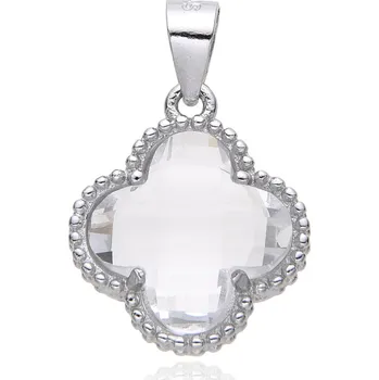 Přívěsek Jan Kos jewellery Stříbrný přívěsek s bílým zirkonem MHT-248