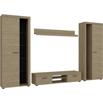 Obývací stěna Obývací stěna RUMBA XL, olejovaný dub, 300 cm