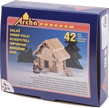 ostatní stavebnice Dřevěná stavebnice Archa – Salaš, 42 dílů