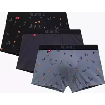 Pánské boxerky Atlantic 3MH-050 A'3 S-2XL tmavě modrá XXL