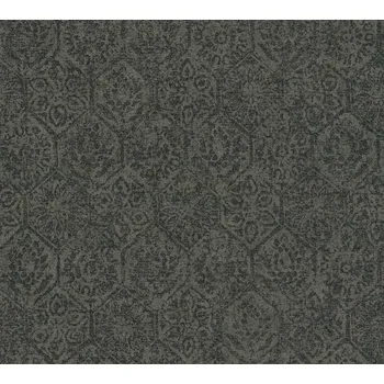 Tapeta A.S. Création | Vliesová tapeta na zeď Cuba 38022-3 | 0,53 x 10,05 m | černá, šedá + Černá, šedá vliesová tapeta na stěnu 380223 v rozměru 0,53 x 10,05 m