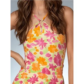 Dámské spodní prádlo Sinsay - Body na ramínka s řasením a ozdobným kroužkem - vícebarevná - 4028F-MLC - 4028F-MLC-XL