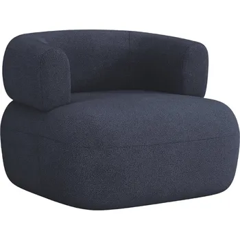 Křeslo Windsor & Co Tmavě modré bouclé křeslo Aldrin