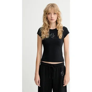 Pánské tričko Tričko Karl Lagerfeld Jeans A4W17018 černá 99X, vel. XS