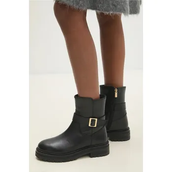 Dámské kozačky Kožené kotníkové boty Answear.LAB AL4223.ind černá 99X, EUR 38