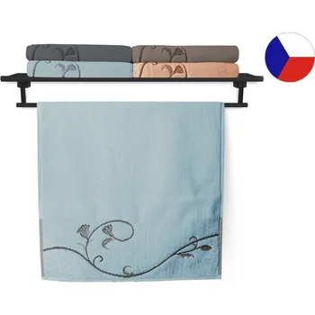 Ručník Luxusní froté ručník 50x100 TERRY FLORAL DANCE 500g šedý