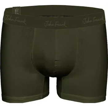Boxerky Boxerky pro muže John Frank s micromodalem JFBMOD10 khaki velikost XXL-58/60