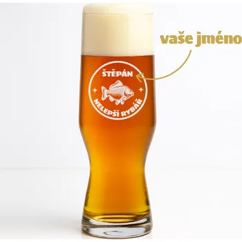 Sklenice Dekorant Sklenice na pivo BEER CRAFT pro rybáře 550 ml 1KS