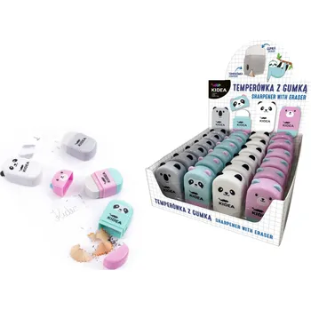 Ořezávátko KIDEA Ořezávátko s gumou Zvířátka mix 5x3 cm – 1 ks