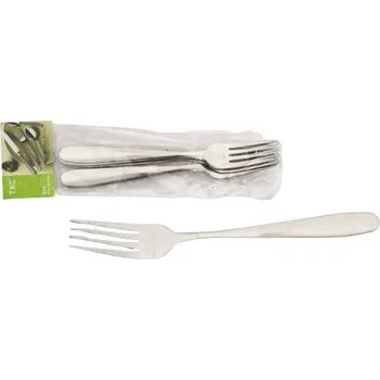 Příbor Hladké příbory TXC vidličky 20,5 x 2,5 cm, sada 6 ks (1 ks = 34 g)
