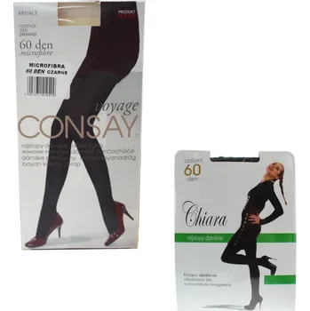 Dámské punčochy Punčocháče MICROFIBRA 60 den - velikost 2 černé MIX