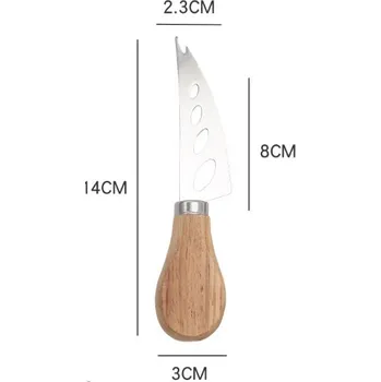 pk Nůž na SNACKY, sýry s dřevěnou rukojetí 14x8x3 cm