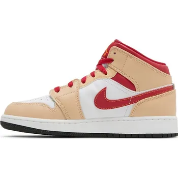 Pánská obuv Air Jordan 1 Mid Light Cardinal Curry (GS) EU: 38.5