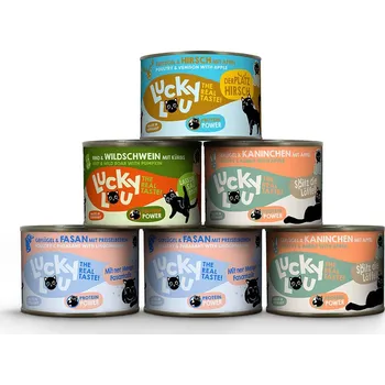 Krmivo pro kočku Lucky Lou Lifestage Adult zvěřinový mix 6 × 200 g