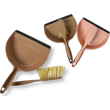 Lopatka s gumou + smetáček s lisovanými květinami SADA MIX BAREV