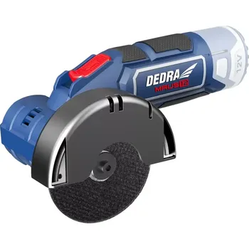 úhlová bruska Dedra MAUS12 Mini Aku úhlová bruska 12V, DED7339 Diax + kotouč 76×10 mm (Dedra DED7339 Akumulátorová úhlová bruska, bez akumulátoru)