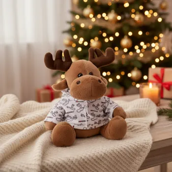 Home Styling Collection Plyšový sob ve svetru, 20 cm