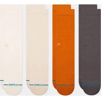 Pánská móda Stance Icon Crew 4 Pack (canvas) M, šedá