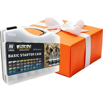 Modelářská barva Vallejo Wizkids Premium Set 80260 Basic Starter Case 40x8 ml