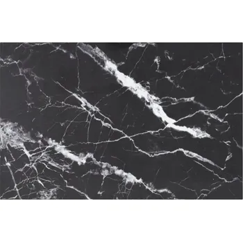 Konferenční stolek Deska stolu, černá, 100x62 cm, 8 mm, sklo se vzorem mramoru