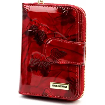 Gregorio peněženka z pravé kůže červená - dámská