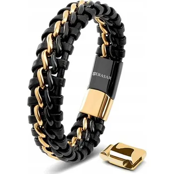 Náramek Pánský Náramek Kožený Premium *Serasar*