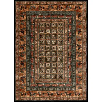 Koberec Koberec KASHQAI 4301 500 orientální / rám, béžový / zelený