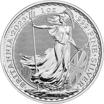 Stříbrná mince 2 Pounds Britannia 1 Oz 2023 - Queen Elizabeth II.