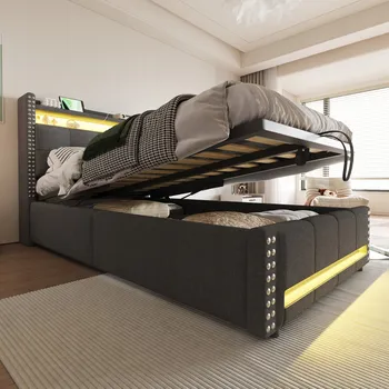 Postel Jednolůžková dřevěná postel Arhatreya 90x200 cm šedá