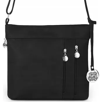 Kabelka Kaletnik kabelka z pravé kůže černá