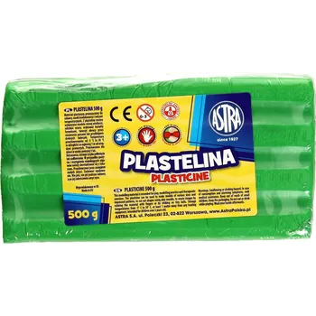 Modelovací hmota Plastelína 500 g, zelená Astra