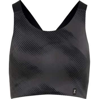 Dámské plavky Dámská podprsenka ON Running Performance Graphic Bra Black Velikost: XS