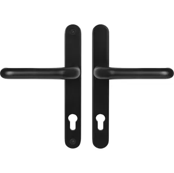 MPK - SECURO A04 - USO COSLAN PZ otvor pro vložku, 55 - 65 mm, 92 mm, klika/klika F5 - Černá matná